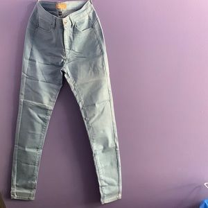 Butt lift skinny jeans. Light blue. Never worn before.